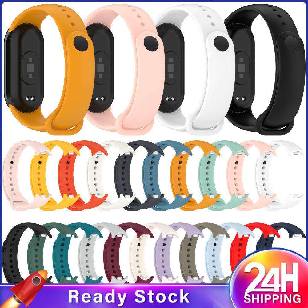 Dây Đeo Đồng Hồ Silicon Cho Xiaomi Mi Band 8 Vòng Đeo Tay Nfc Dây Đồng Hồ Thể Thao Chất Liệu Tpu Dây Đeo Thay Thế Thoáng Khí Thể Thao Phụ Kiện Đồng Hồ
