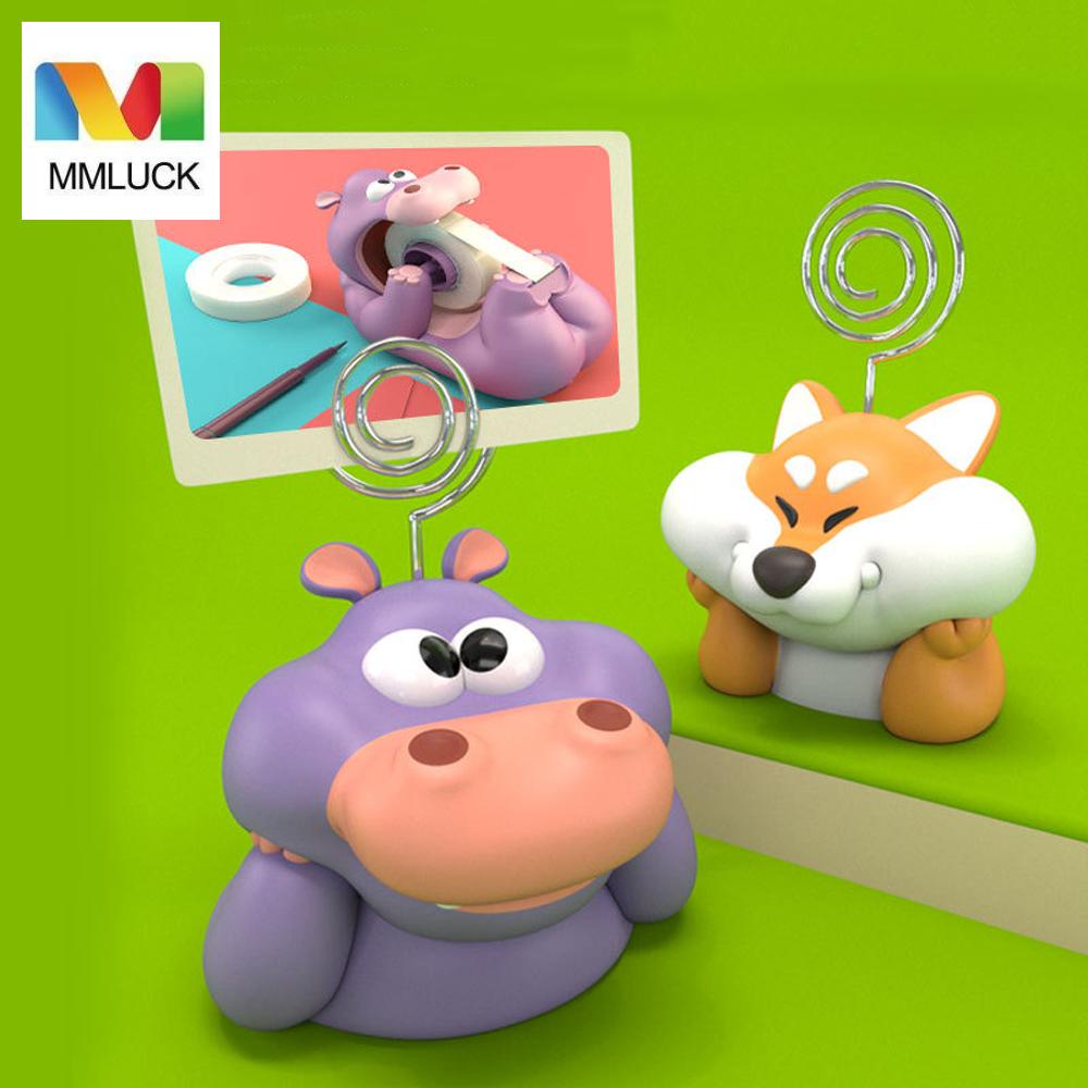 Giá Đỡ Thẻ Ghi Chú Để Bàn Bằng Vinyl Hình Hà Mã Hoạt Hình Dễ Thương Trang Trí Bàn Làm Việc