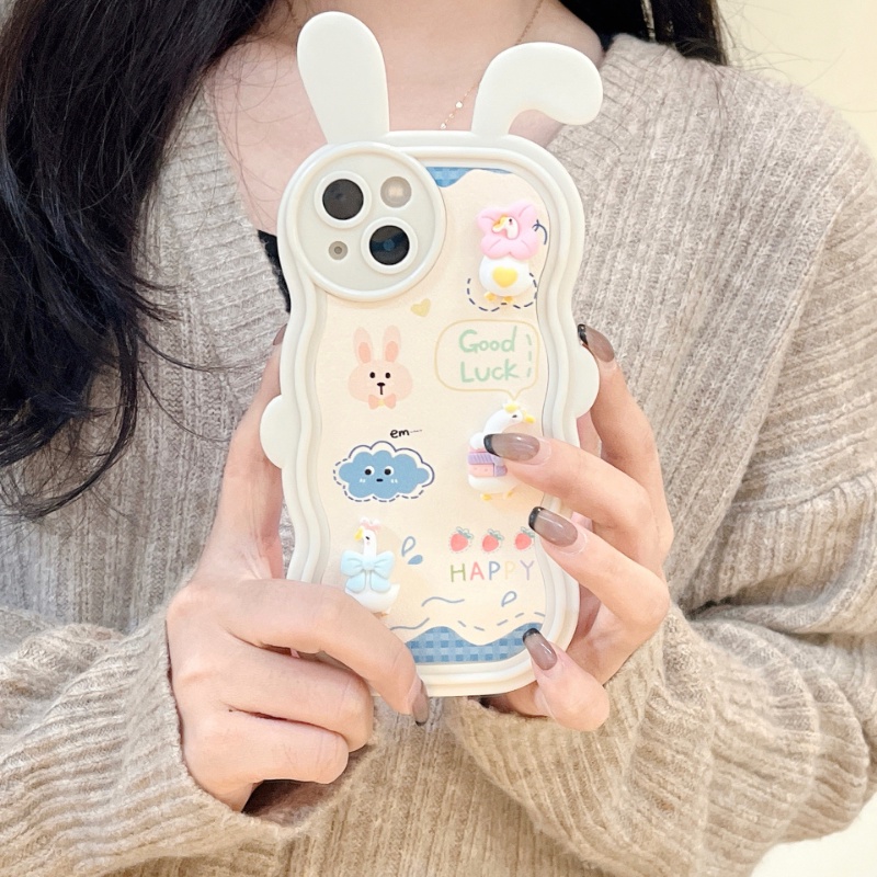 Ốp Điện Thoại Có Giá Đỡ Hình Chú Vịt Cho IPhone 11 13pro Max 14pro 11 12