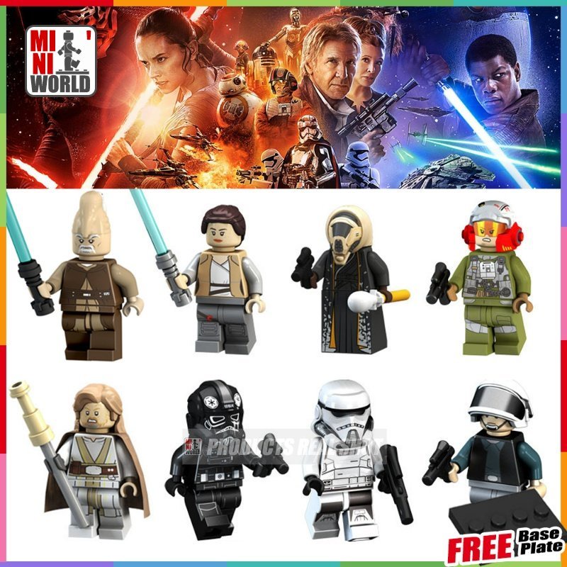 Mô Hình Đồ Chơi Nhân Vật Nữ Phi Công Rey Moloch Older Luke Trong Phim Star Wars