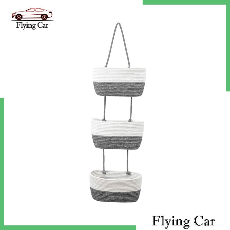 Giỏ Đựng Đồ Treo Tường Tiết Kiệm Không Gian Bằng Cotton Cho Phòng Trẻ Em / Phòng Tắm / Bếp 2