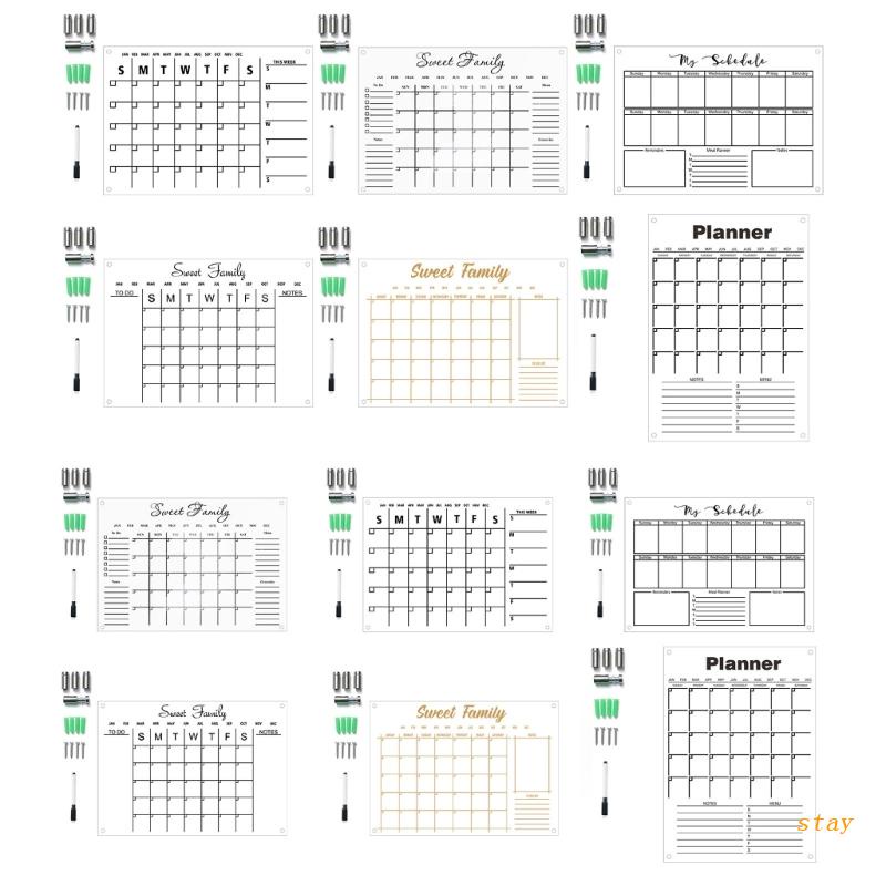 Lịch Lên Kế Hoạch Treo Tường Bằng Acrylic Trong Tuần