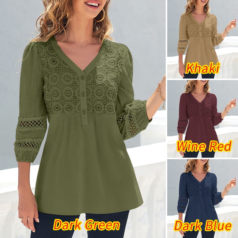 Zanzea Áo Nữ Tay Lửng Cổ Chữ V Thời Trang Quyến Rũ