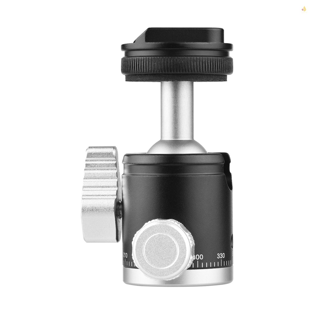 Vít 1 / 4 Đầu Bi Mini 360 Độ 2 Trong 1° Đầu Bi Xoay Bằng Hợp Kim Nhôm Cho Giá Đỡ Ba Chân Máy Ảnh / Điện Thoại