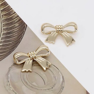 10 chiếc dễ thương Bow Thiết kế Nút kim loại Phụ kiện may thủ công Nút trang trí cho áo khoác nữ
