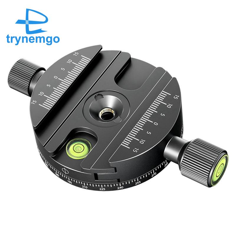 Đế Kẹp Xoay Tháo Lắp Nhanh Bằng Hợp Kim Nhôm Màu Đen Thông Dụng Cho Chân Máy Ảnh SLR