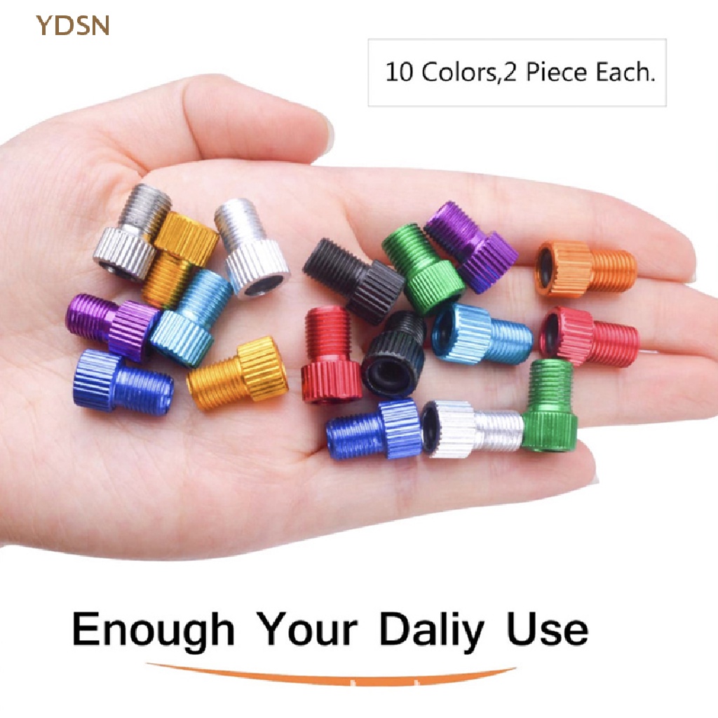 Set 6 Đầu Nối Van Xe Đạp / Xe Máy Bằng Nhôm Chuyển Đổi PRESTA Sang SCHRADER