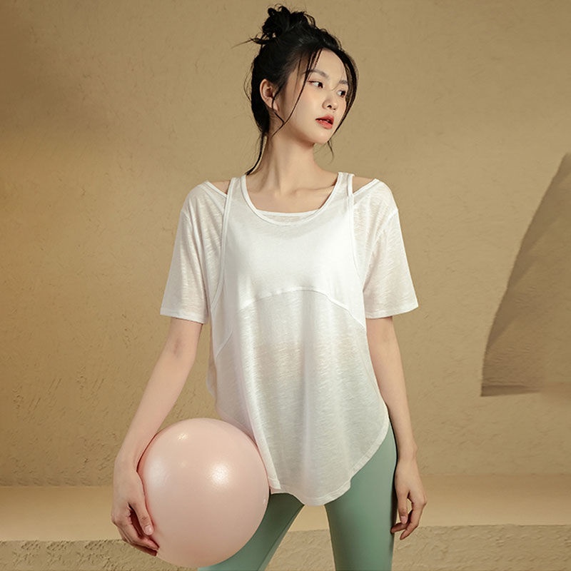 Áo Thun Thể Thao Ngắn Tay Dáng Rộng Thoáng Khí Thời Trang Mùa Hè Cho Nữ