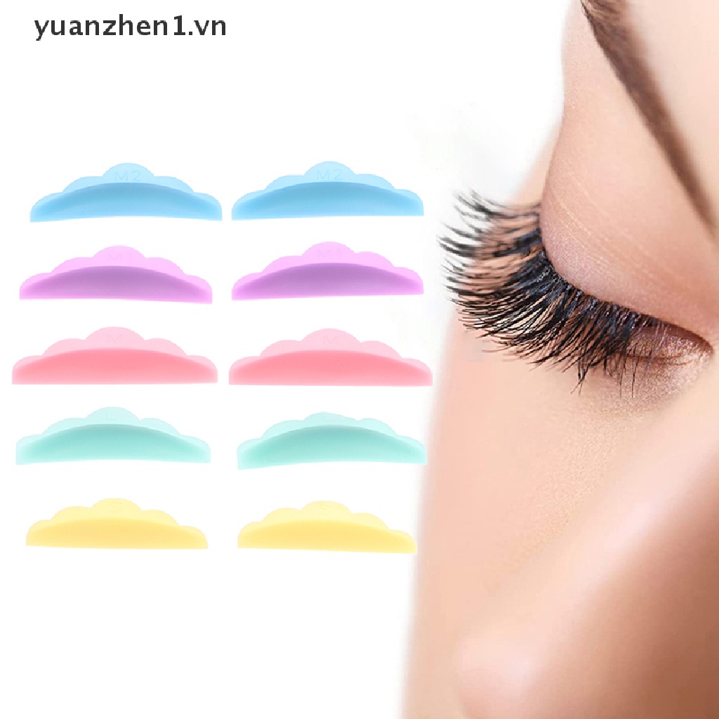 Set 5 Cặp Đệm Silicone Hỗ Trợ Uốn Mi Tiện Lợi