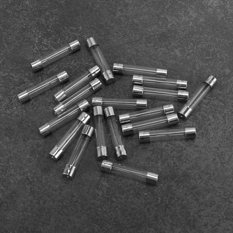 20 cái Cầu chì ống thủy tinh thổi nhanh 8A 8 Amps 250V 6mm x 30mm