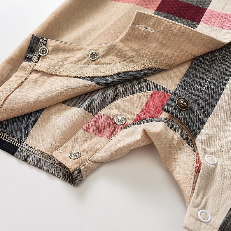 Áo Liền Quần Polo Tay Ngắn Thời Trang Cho Bé Trai 0-18 Tháng Tuổi