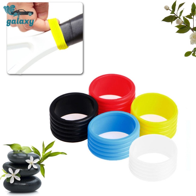 Galaxy Set 5 Vòng Cao Su Silicon 2cm Cố Định Dây Vợt Tennis Tiết Kiệm Năng Lượng Tái Sử Dụng Tiện Lợi