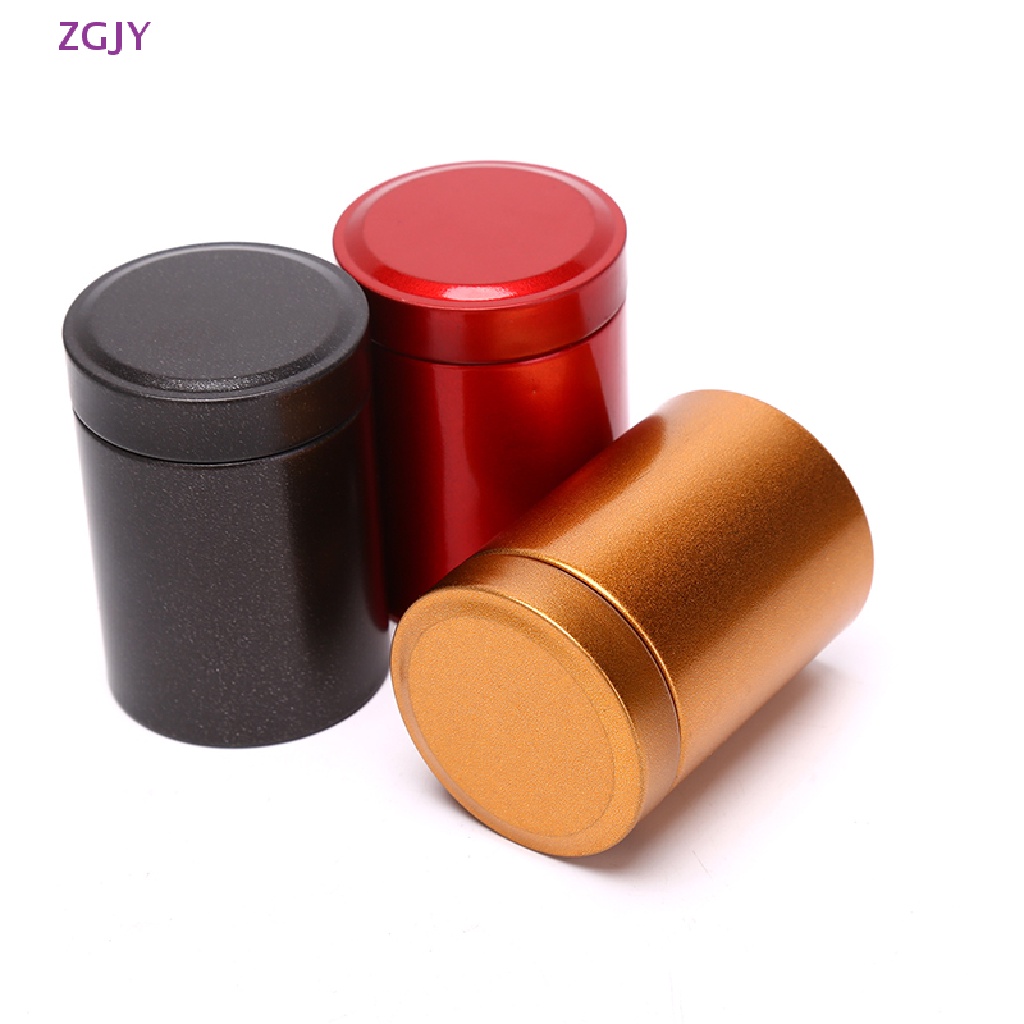 Hũ Đựng Trà Bằng Kim Loại Nhôm Chống Rỉ Kích Thước Nhỏ Gọn Tiện Dụng Mang Theo Du Lịch Mới