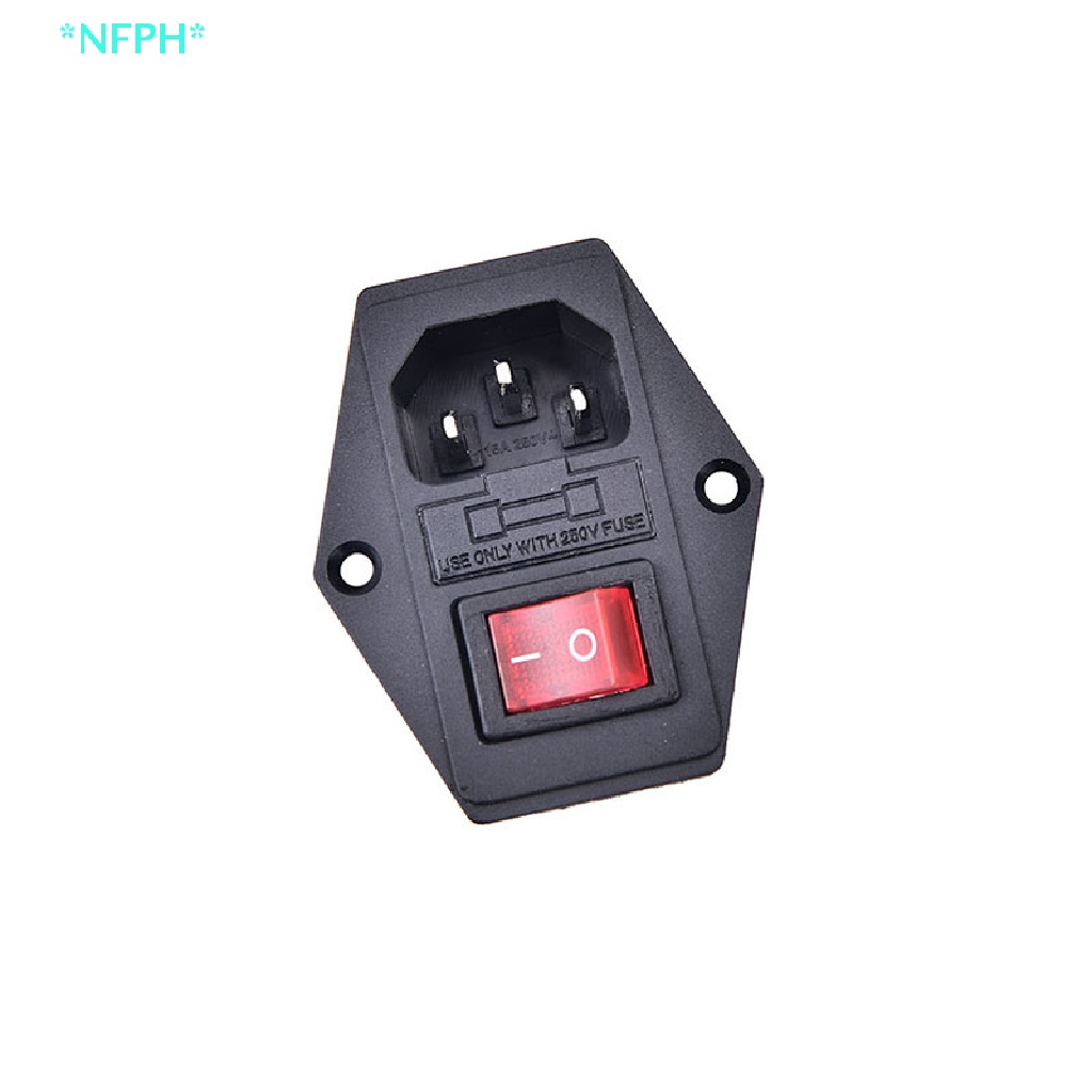 Ổ Cắm Cầu Chì 3Pin iec320 c14 10A 250V Mới