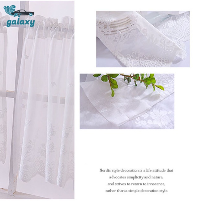 Galaxy Rèm Cửa Sổ Ngắn Họa Tiết Dải Ngân Hà Hiện Đại Dành Cho Trang Trí Nhà Bếp