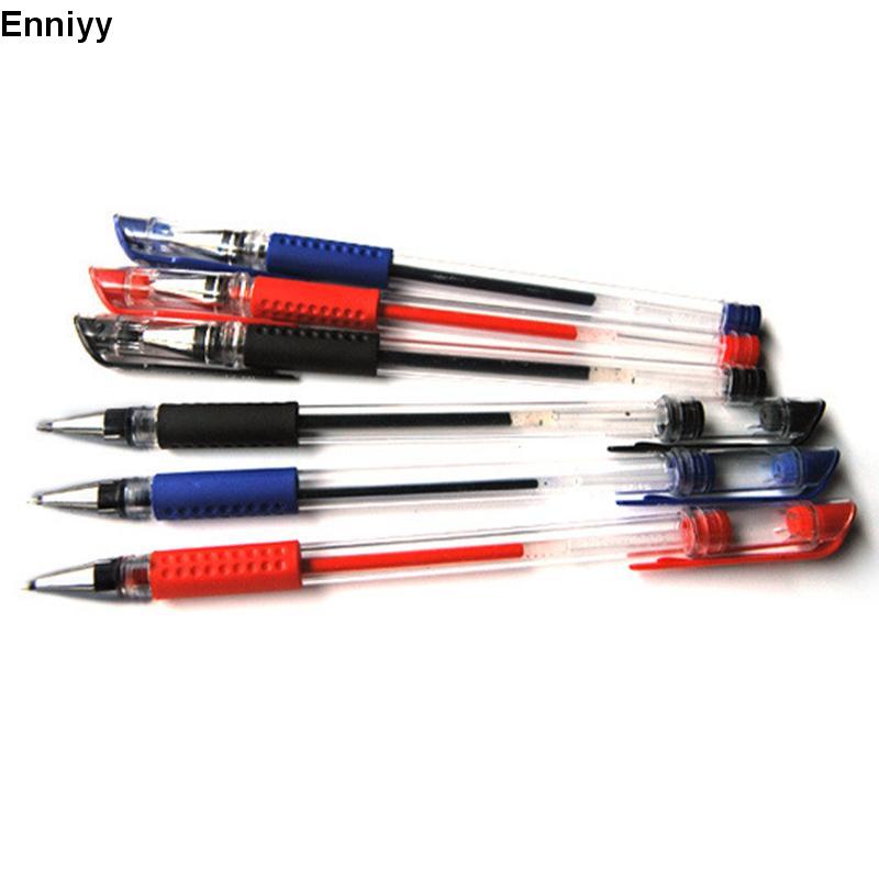 📚📚Bút bi nước viết êm tay không lem mực ra tay, bút bi giá rẻ sẵn 3 màu đen xanh đỏ, đồ dùng văn phòng phẩm Heytabox