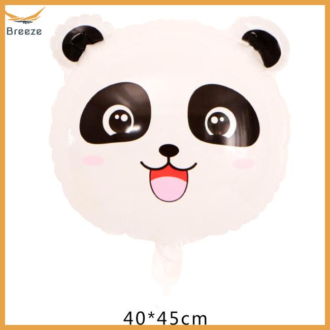 1 Bong Bóng Lá Nhôm Hình Gấu Trúc Hoạt Hình 18inch &amp; 76x49cm Trang Trí Tiệc Sinh Nhật