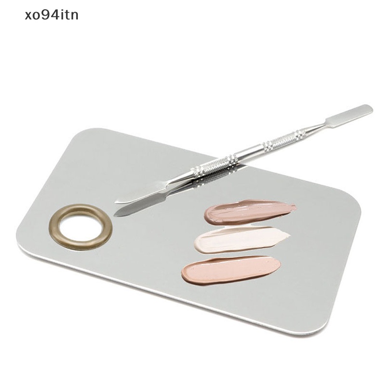 Set 2 Bảng Acrylic Đựng Màu Vẽ Móng Nghệ Thuật Kèm Que Trộn Tiện Lợi
