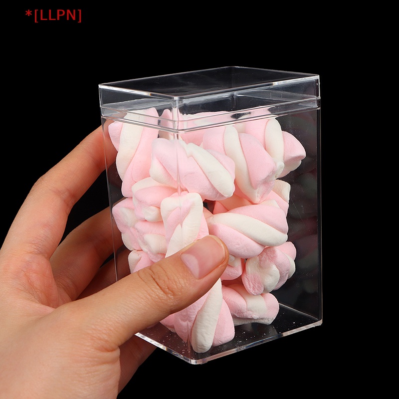Hộp Nhựa Trong Suốt Hình Chữ Nhật Đựng Bánh Kẹo Làm Quà Tặng