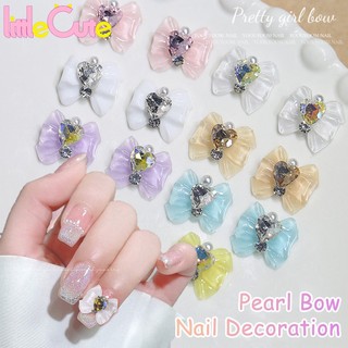Hộp phụ kiện đá pha lê / nơ / trái tim / đá pha lê 3d trang trí móng tay nghệ thuật diy