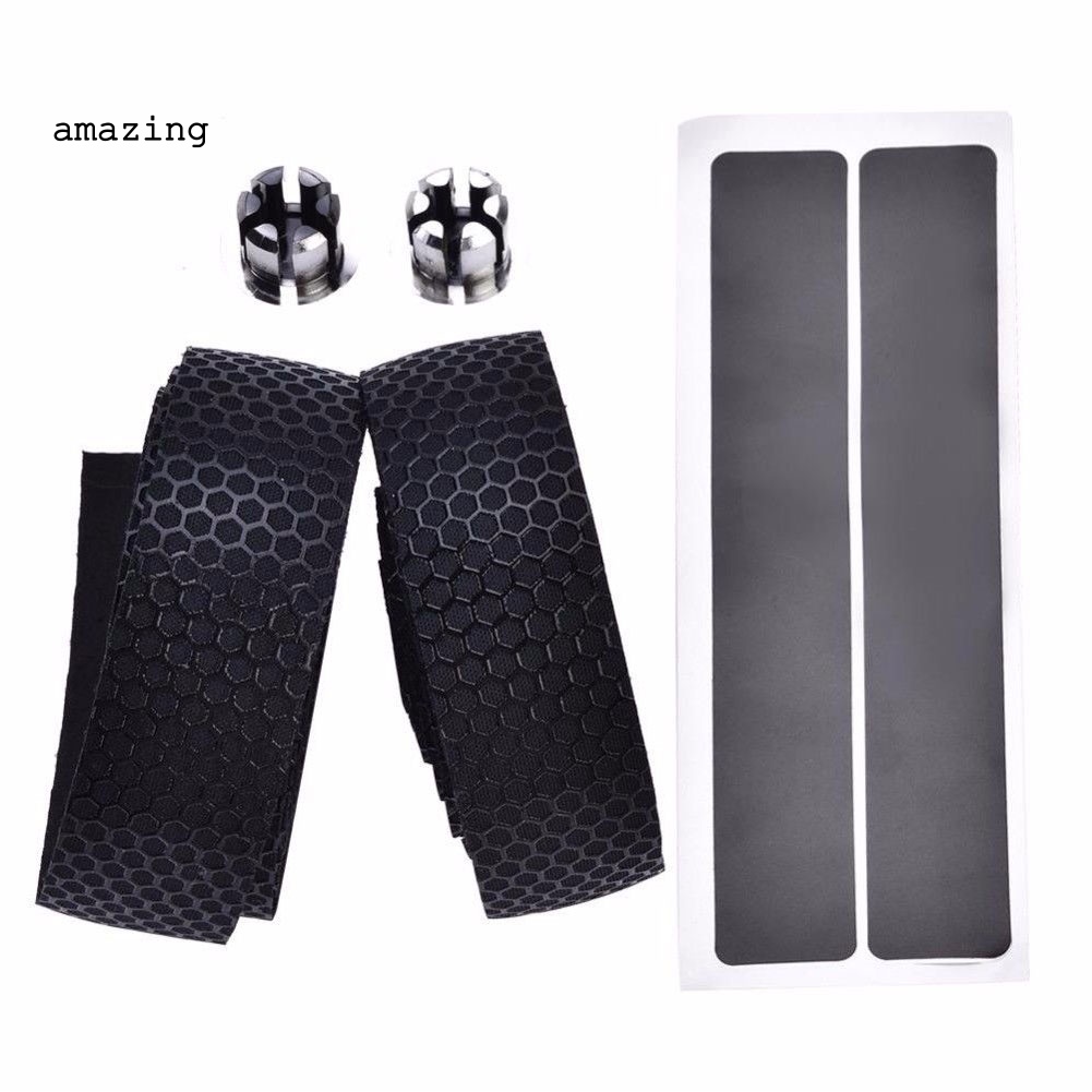 Dây Silicone Quấn Tay Lái Xe Đạp Kèm 2 Nút Chặn