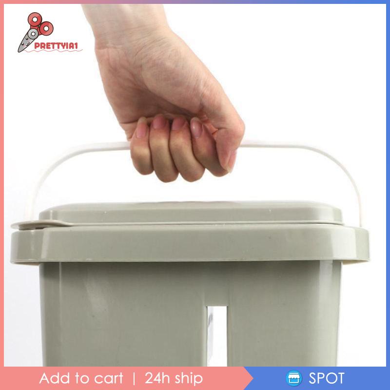 Xô Rửa Cọ Vẽ 2 Trong 1 Bằng Acrylic Kèm Tấm Làm Sạch