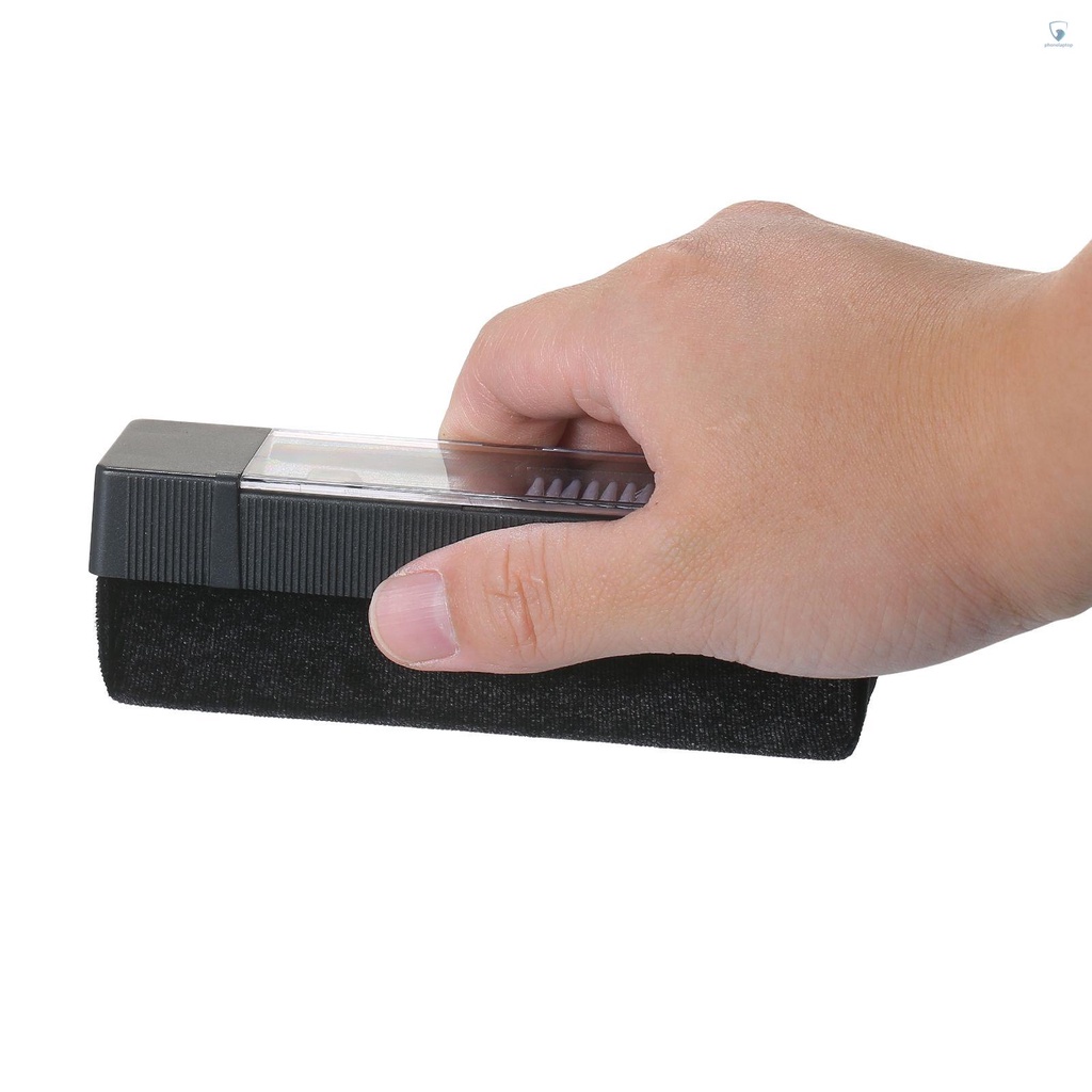 Bộ Dụng Cụ Vệ Sinh Máy Nghe Nhạc Vinyl 3 Trong 1 Với Bàn Chải Sợi Carbon Phối Nhung Thông Dụng Cho Đĩa Quay Đĩa DVD VCD