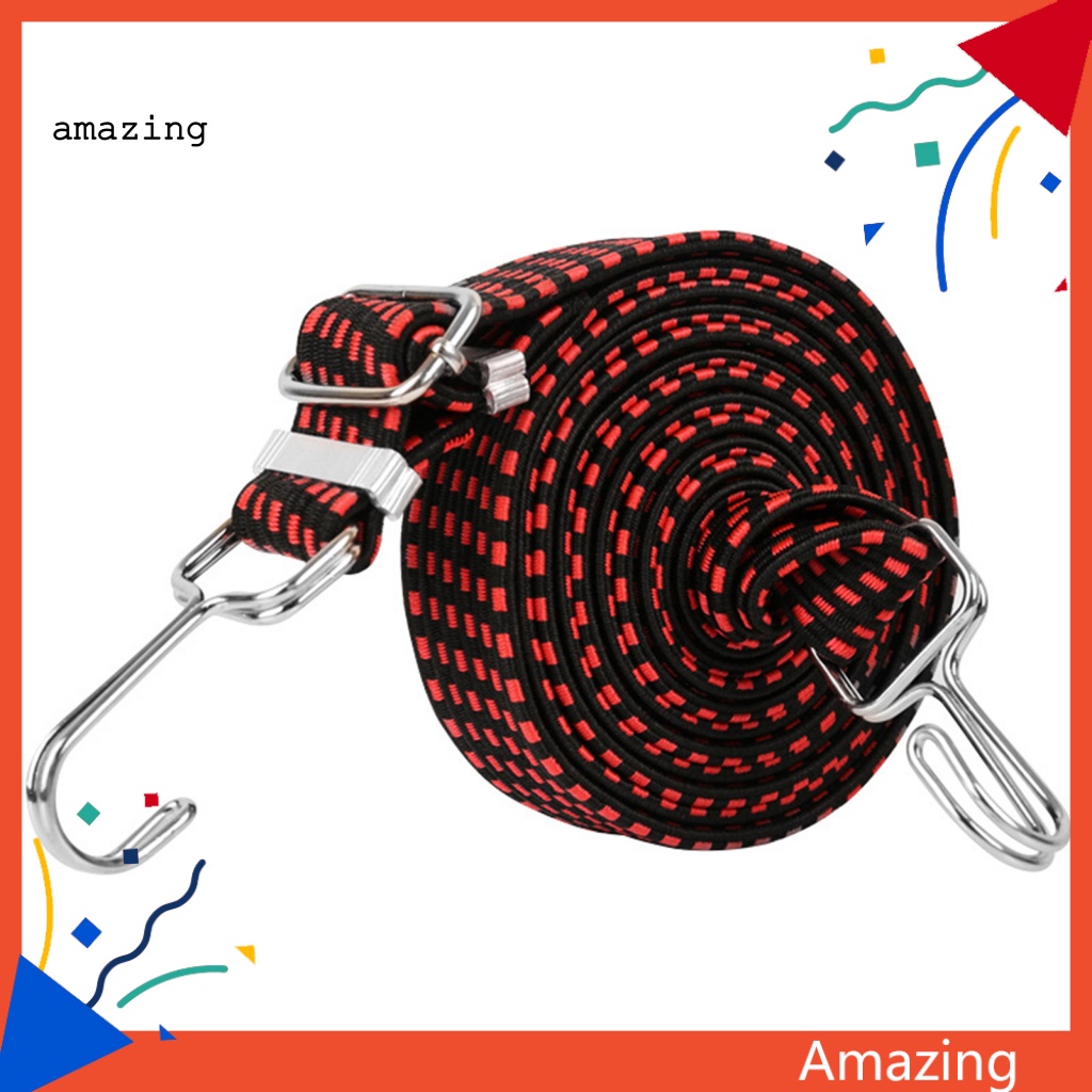 Dây Buộc Hành Lý Co Giãn Có Móc Kim Loại Chống Gỉ Có Thể Điều Chỉnh