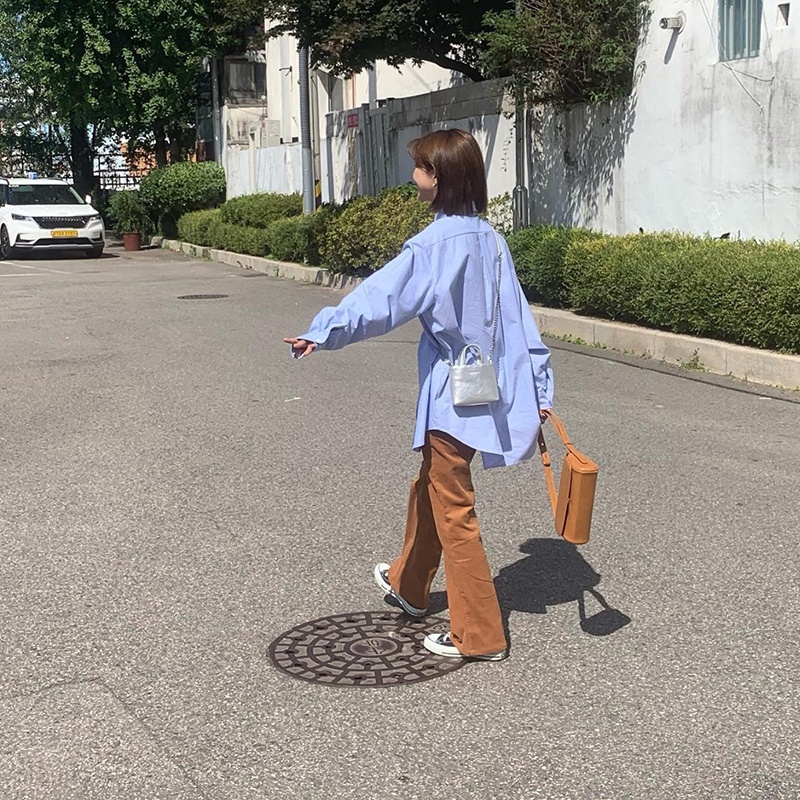 Túi Đeo Chéo Hình Vuông Nhỏ Màu Trơn Có Khóa Kéo Thời Trang Cao Cấp Cho Nữ