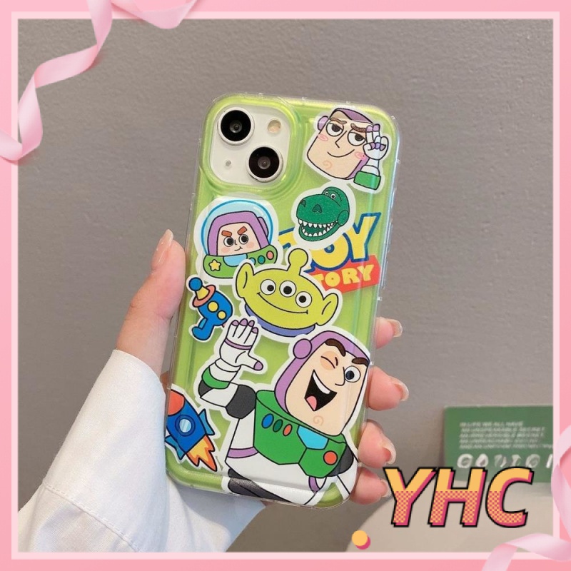 Ốp Lưng iPhone Hoạt hình Strawberry Bear Buzz Lightyear, túi khí giảm chấn, vỏ mềm silica gel chống rơi Cho Iphone 6 / 6S / 6splus / se / 7 / 7plus / 8 / 8plus / X / xs / xsmax / 11 / 12 / 13 / 14 / Plus / pro max-725