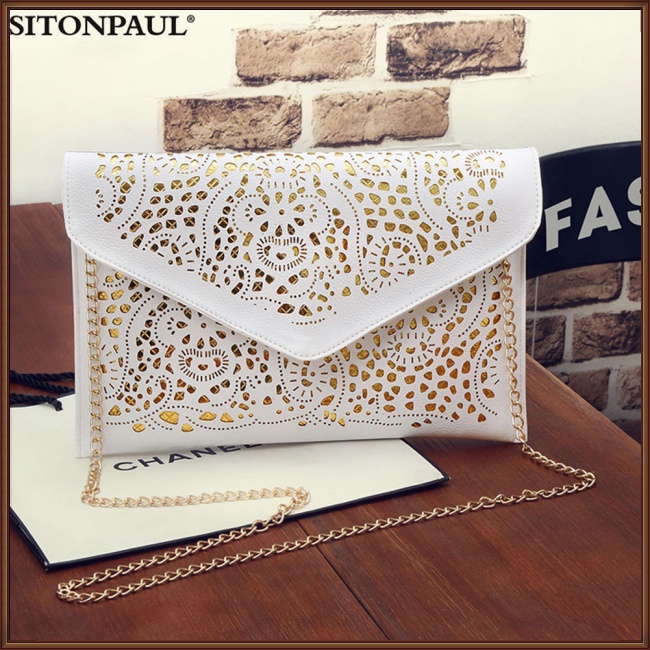 Túi Xách Dây Xích Dạng Bì Thư Thời Trang Cho Nữ