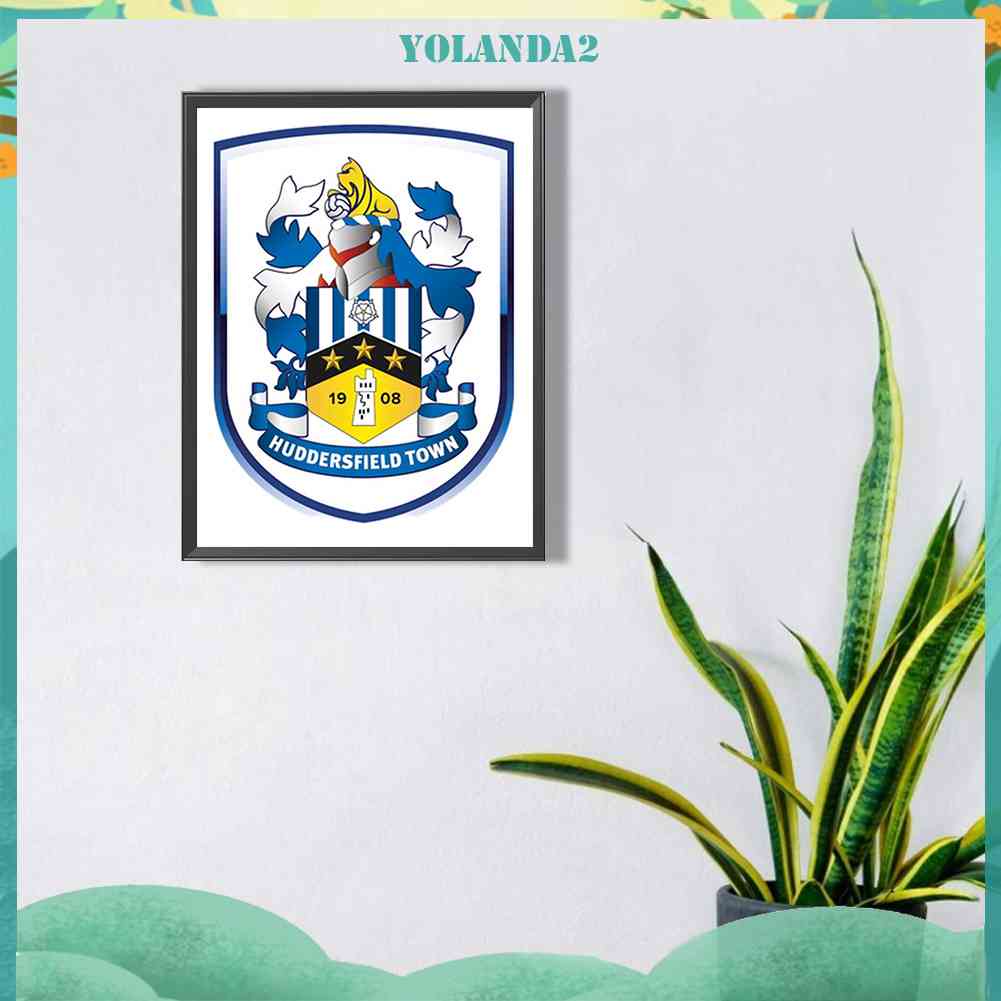 Bộ Tranh Đính Đá 5D Họa Tiết Câu Lạc Bộ Bóng Đá Huddersfield Độc Đáo DIY Dùng Trang Trí