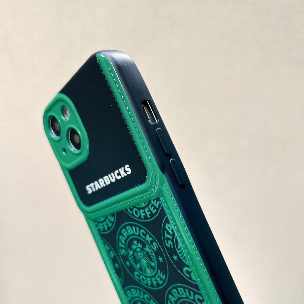 Ốp Điện Thoại TPU Dẻo Họa Tiết Starbucks Độc Đáo Chống Rơi Cho iPhone11 12 13 14 Pro Max