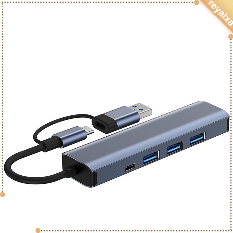 Bộ Chuyển Đổi USB 3.0 Type C Sang Ethernet 3 Cổng USB 3.0 Bằng Hợp Kim Nhôm Chuyên Dụng Cho Máy Tính Để Bàn