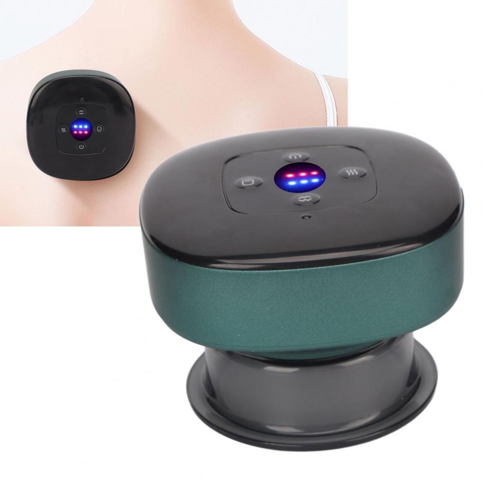 Điện Giác Hơi Massage Máy Thông Minh Làm Nóng 6 Cấp Độ Hút Sạc Chân Không Cạo Bộ Xanh SUNCOL