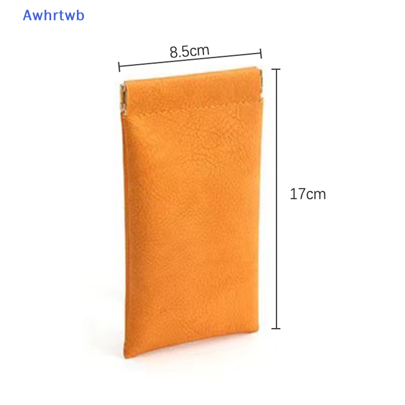 Túi Đựng Mắt Kính Bằng Da PU Mềm Màu Trơn Chống Thấm Nước Tiện Dụng Mới