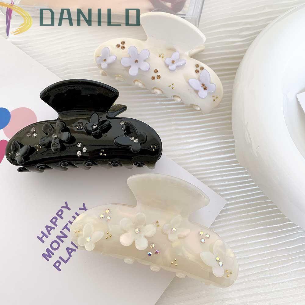 Kẹp Tóc Càng Cua Họa Tiết Hình Học Ngọt Ngào Cho Nữ