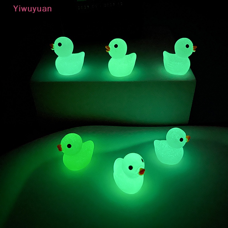 Bộ 5 Vịt Đồ Chơi Phát Sáng Trong Bóng Tối Bằng Nhựa Resin