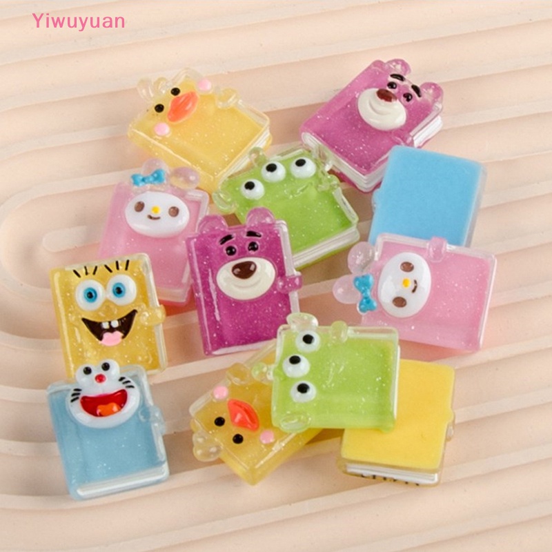 Bộ 5 Bông Tai Nhựa Trong Suốt Hình Nhân Vật Hoạt Hình DIY Mới