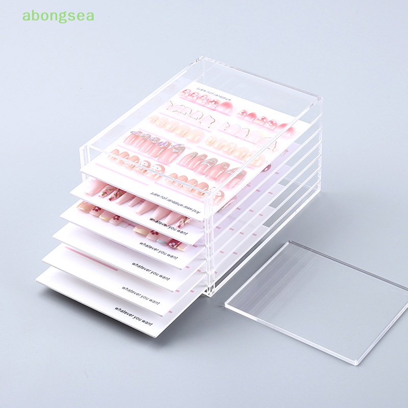 Giá Đỡ Trưng Bày Móng Tay Giả 5 Ngăn Tiện Lợi