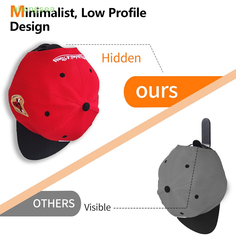 Set 2 Móc Treo Mũ Lưỡi Trai Gắn Tường Tiện Lợi