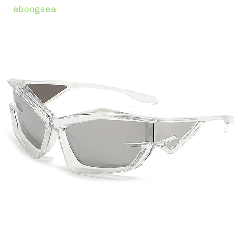 Kính Mát Gọng Mắt Mèo Tròng Bạc Chống Tia UV400 Thời Trang Cho Nam Và Nữ Y2K