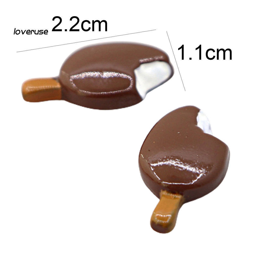 Set 5 Mô Hình Bánh Ngọt / Món Tráng Miệng Bằng Nhựa Resin Nhỏ Gọn Dành Cho Búp Bê