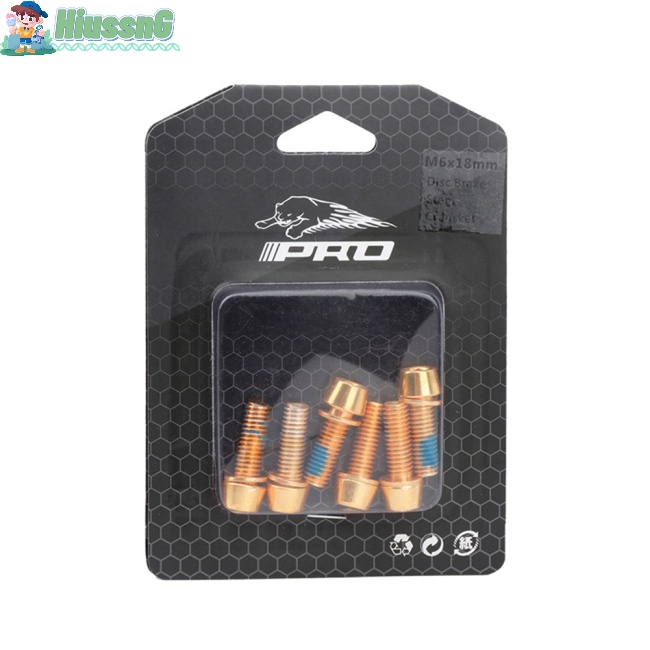 6 Ốc Vít M6 * 18mm M6 * 20mm Cho Phanh Đĩa Xe Đạp Leo Núi