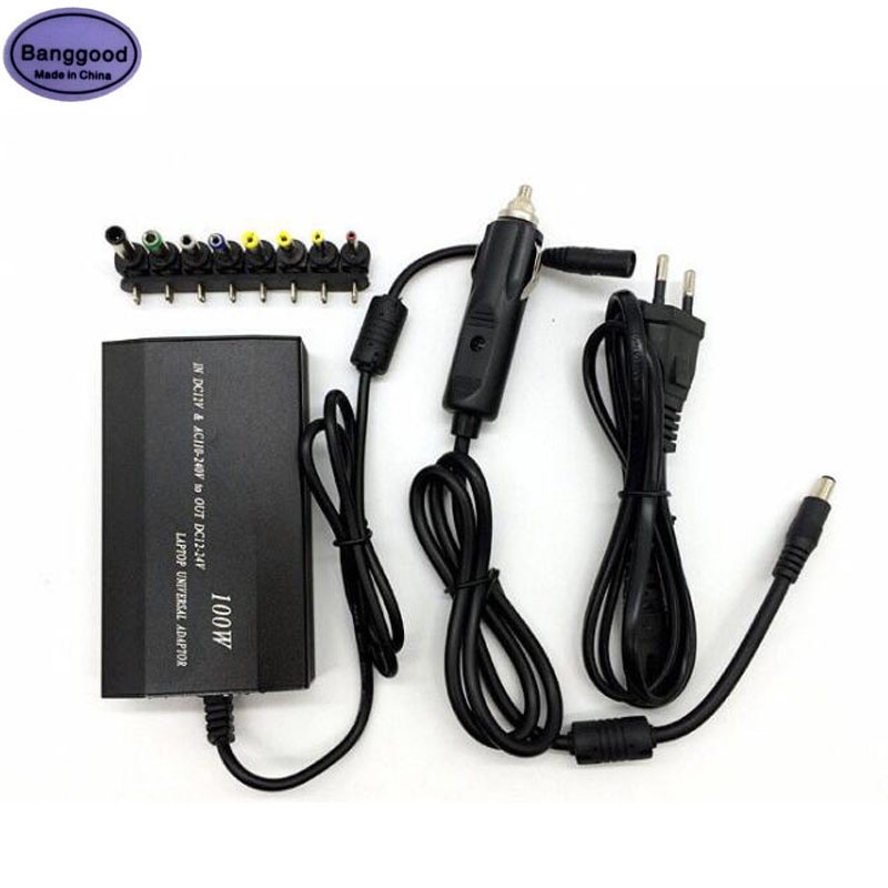 Bộ Sạc Nguồn 100W 5A 5V 12V 15V 16V 18V 19V 20V 22V DC 24V AC 8 Phích Cắm Cho Laptop