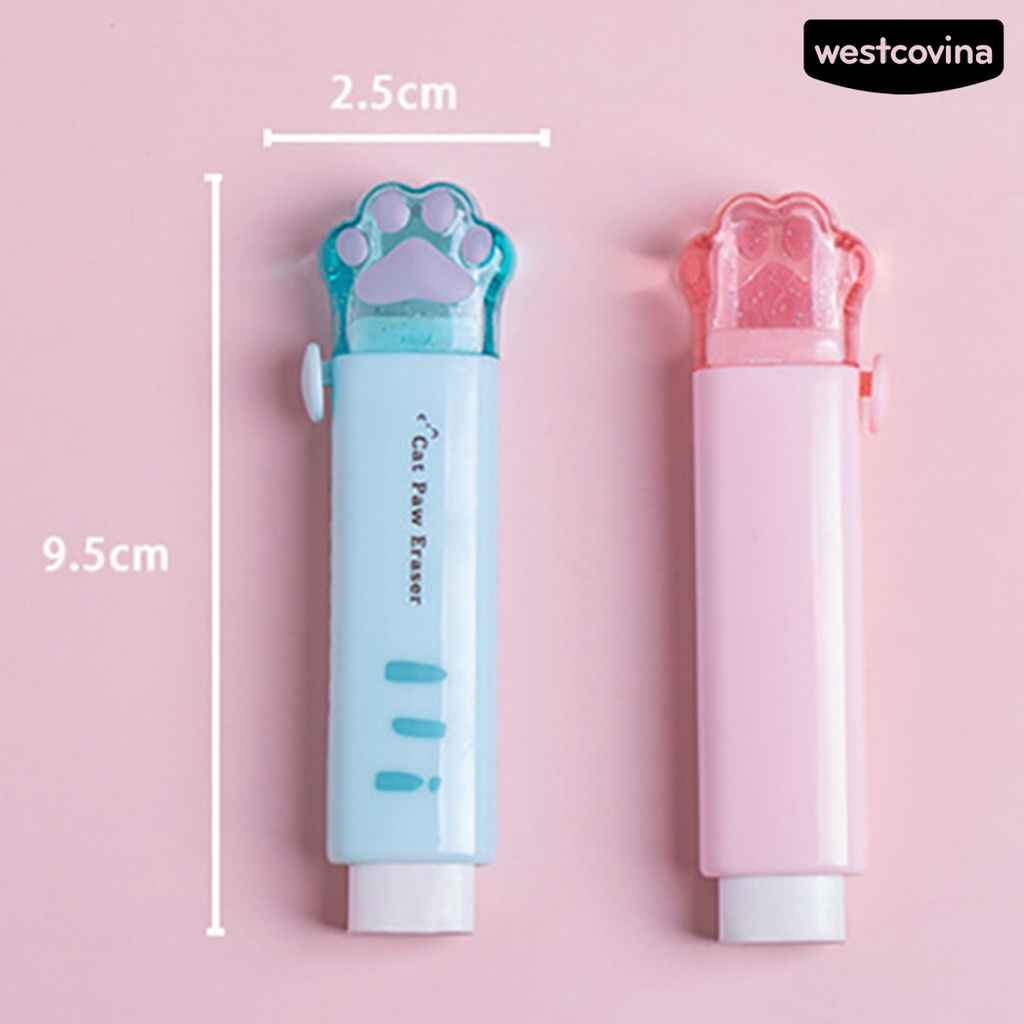 [COD]♪Gôm Tẩy Hình Dấu Chân Mèo Dễ Thương Tiện Dụng Cho Trường Học