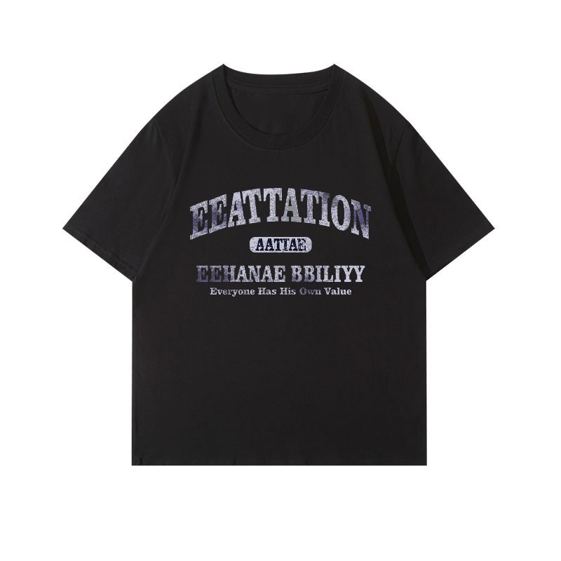 Áo Thun Unisex 100% Cotton Nguyên Chất Ngắn Tay Phong Cách Hàn Quốc Mới NRVP 2023