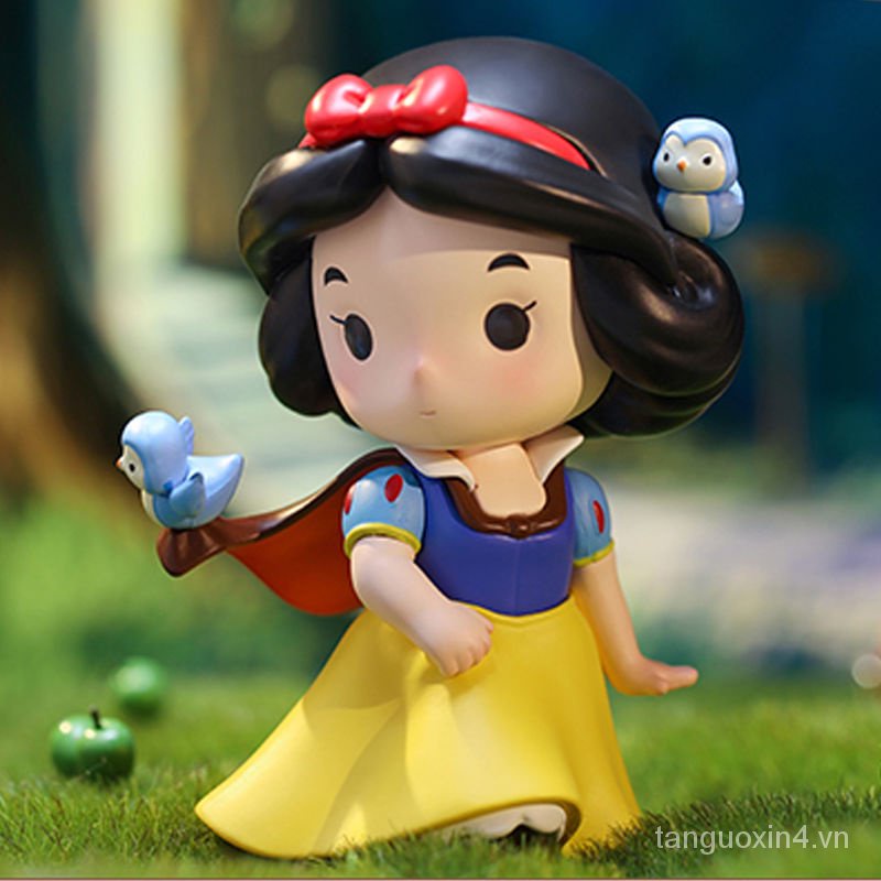 24H出货- 24-hour shipment genuine bubble Mart Disney princess and her little friends blind box a complete set of Snow White handmade X0QE