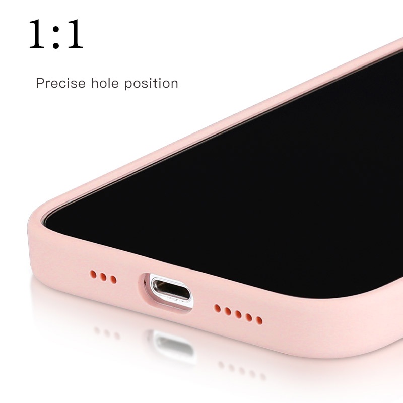 Ốp Điện Thoại Từ Tính Bằng Silicon Màu Trơn Cho iPhone 13 Pro Max 13 13