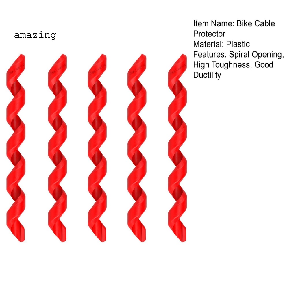 Set 5 Ống Dẫn Dầu Bằng Nhựa Dạng Xoắn Cho Xe Đạp
